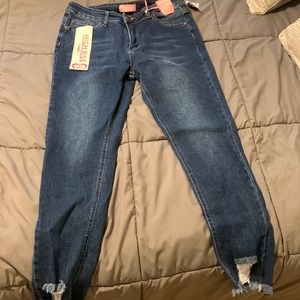 High rise skinny jeans